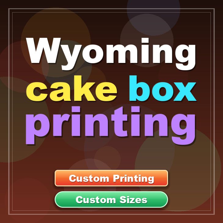 Wyoming cake box printing