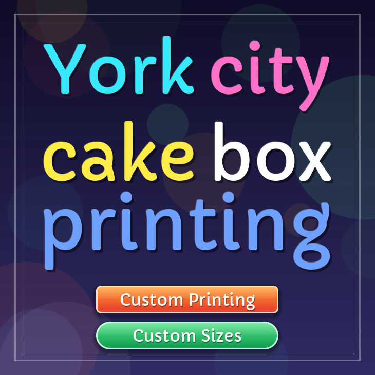 York City cake box printing