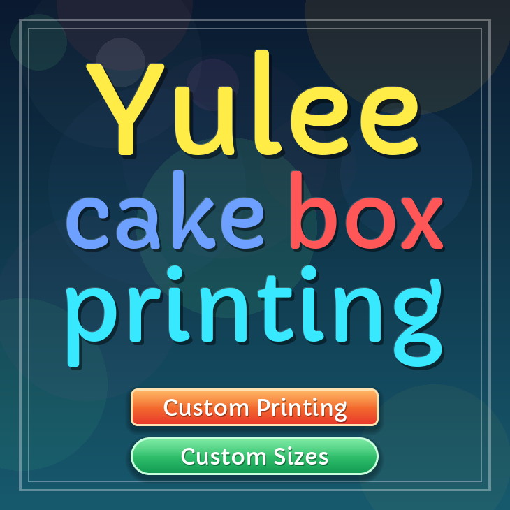 Yulee cake box printing