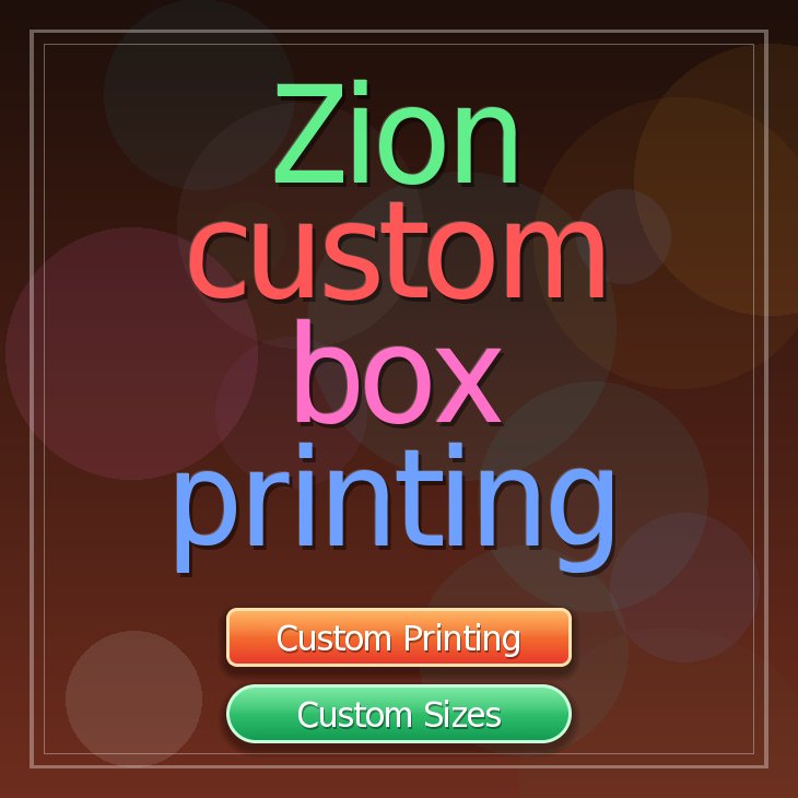 Zion custom box printing
