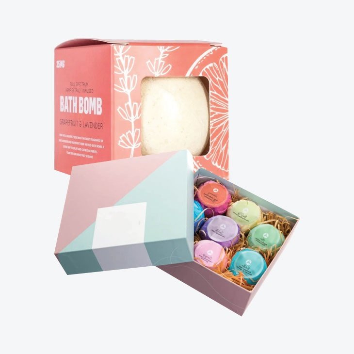 Bath bomb boxes wholesale