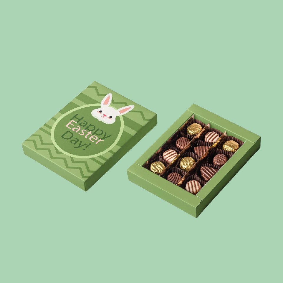Cookies and chocolate gift baskets packaging