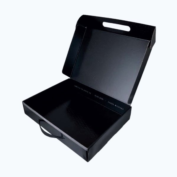 Custom brief case tab in boxes