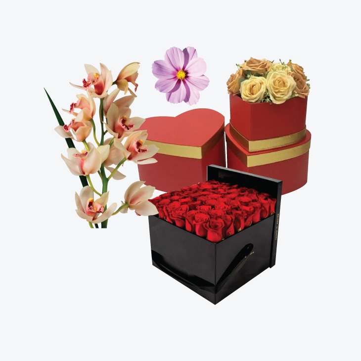 Custom floral boxes