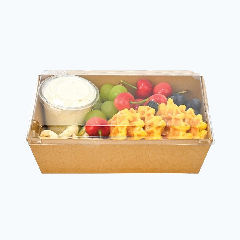 Custom printed clear lid cookie boxes