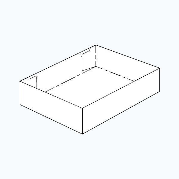 Custom printed four corner tray