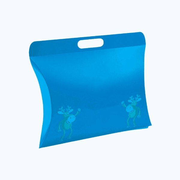Custom printed header top pillow boxes
