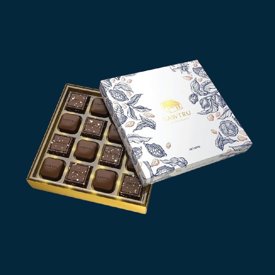 Custom printed holiday cookie gift boxes