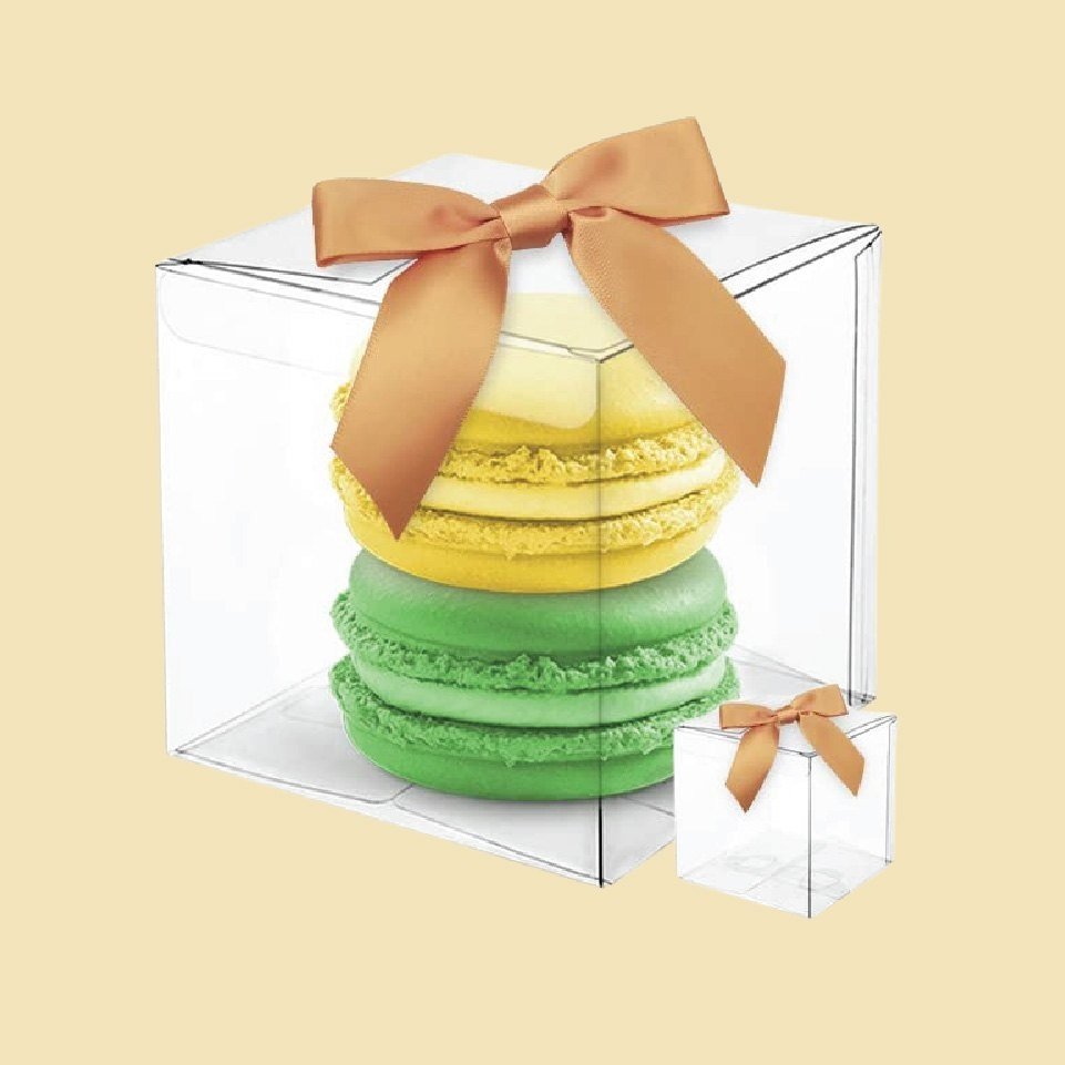 Custom printed plastic cookie boxes
