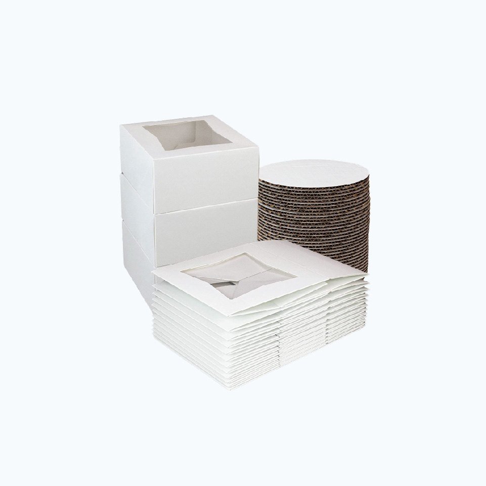 Custom white cookie boxes