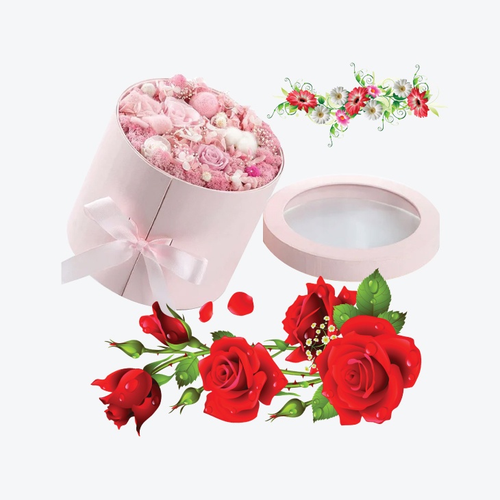 Floral boxes wholesale