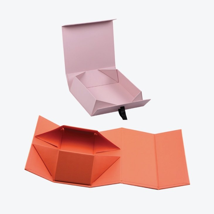 Foldable rigid boxes