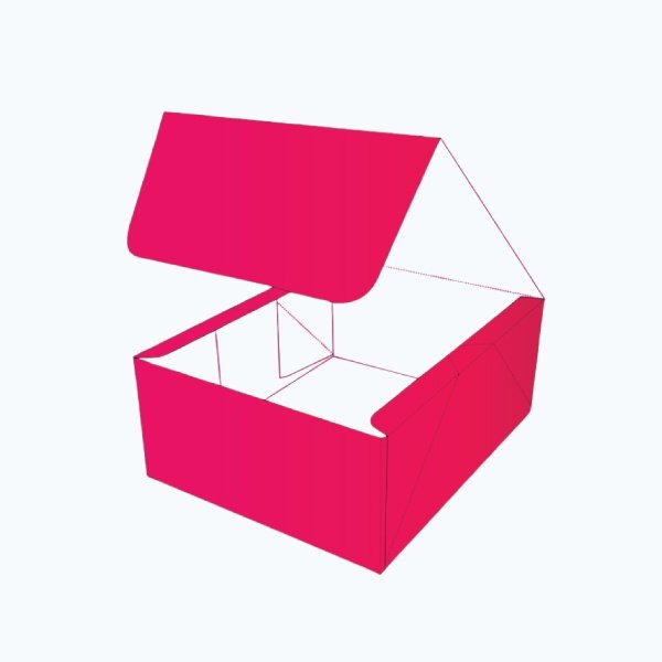 Four corner display top box packaging