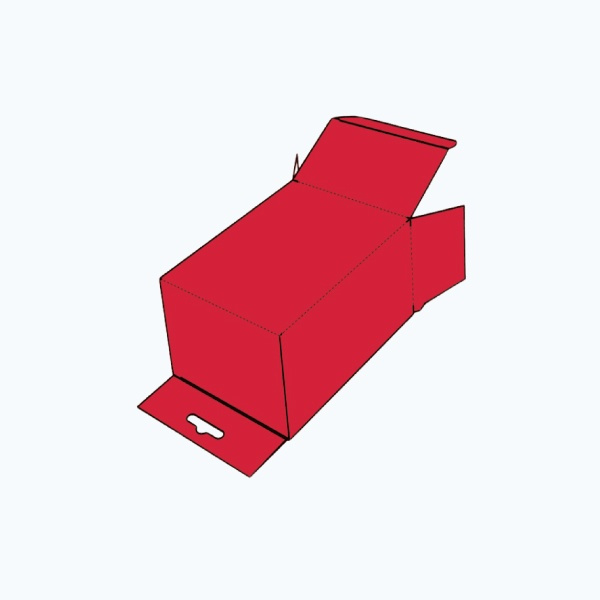 Hanger top lock bottom box packaging