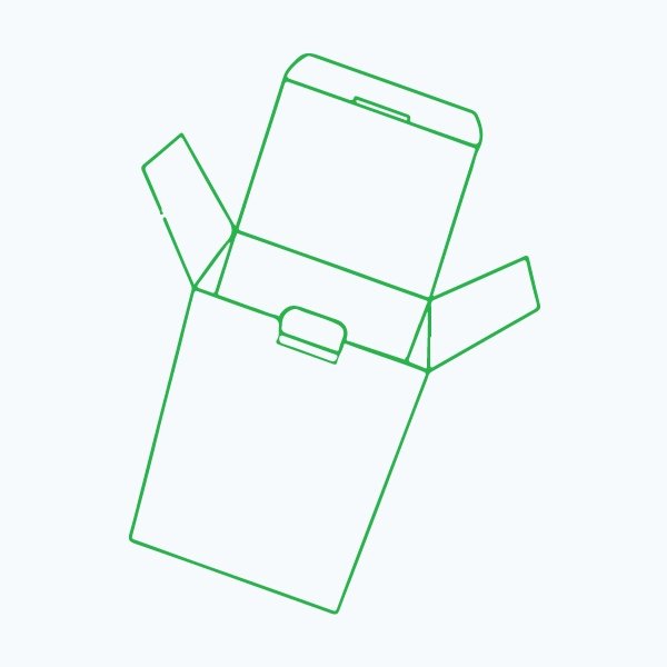 Straight tuck end box packaging
