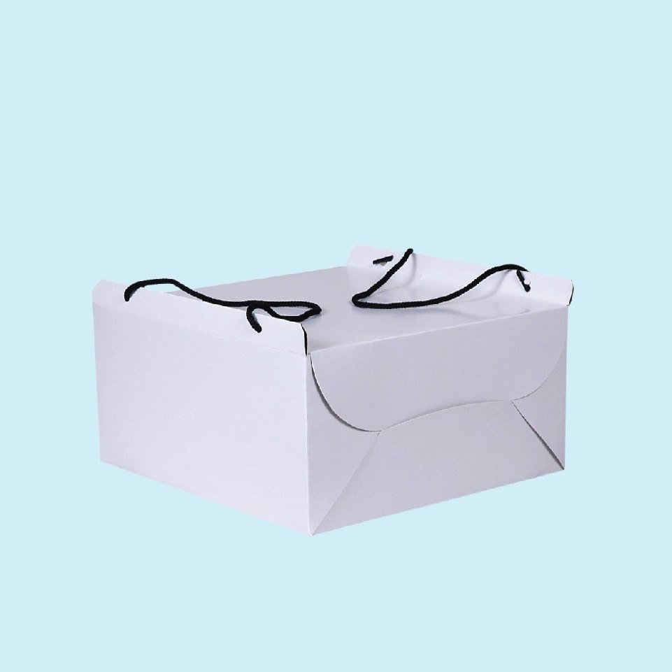 White cookie box packaging