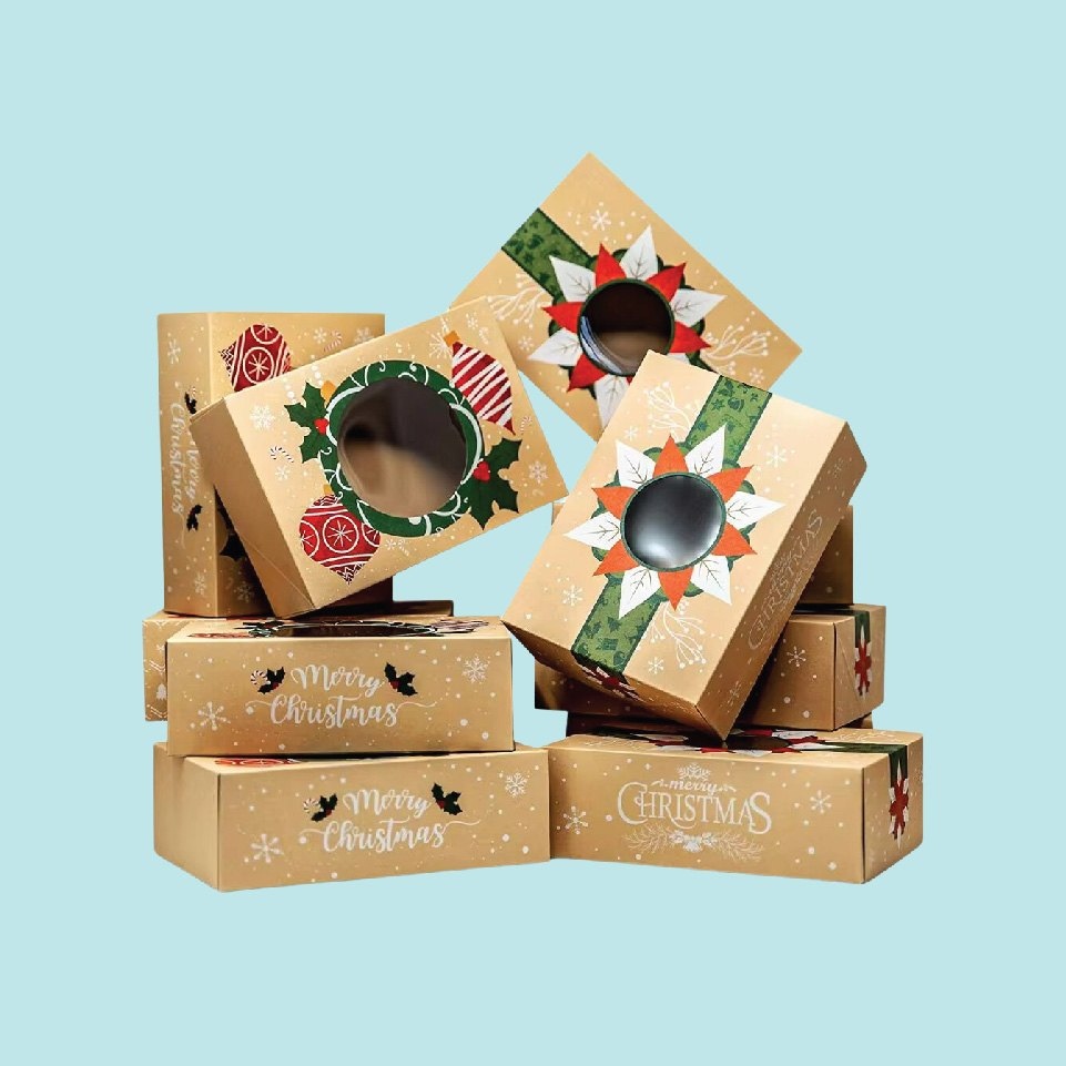 Xmas cookie boxes wholesale